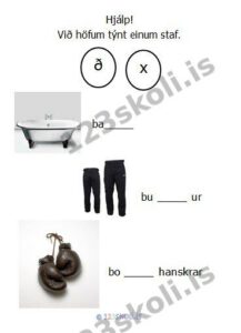 Forskoðunarmynd fyrir 10. X – Ð – stafaverkefni