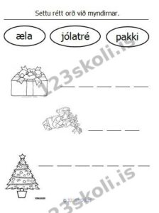Forskoðunarmynd fyrir 11. P – Æ – J – orðaverkefni