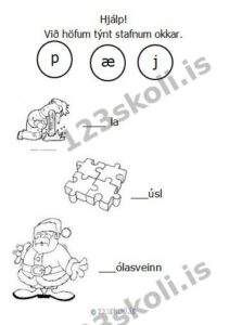 Forskoðunarmynd fyrir 11. P – Æ -J – stafaverkefni