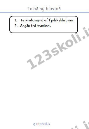 Forskoðunarmynd fyrir Fjölskyldan mín