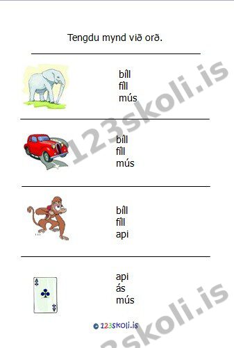 Forskoðunarmynd fyrir Orð og mynd