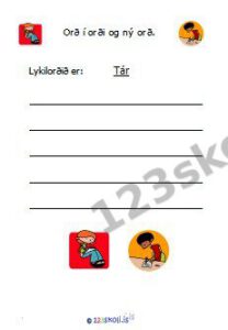 Forskoðunarmynd fyrir 2.  T – Á – R – ýmis verkefni