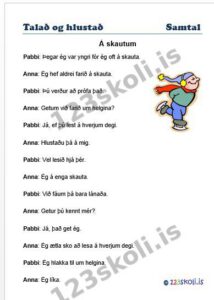 Forskoðunarmynd fyrir Leikþáttur – Á skautum