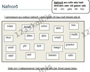 Forskoðunarmynd fyrir Nafnorð