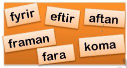 Forskoðunarmynd fyrir Algeng orð