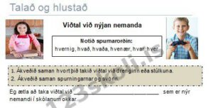 Forskoðunarmynd fyrir Viðtal við nýjan nemanda