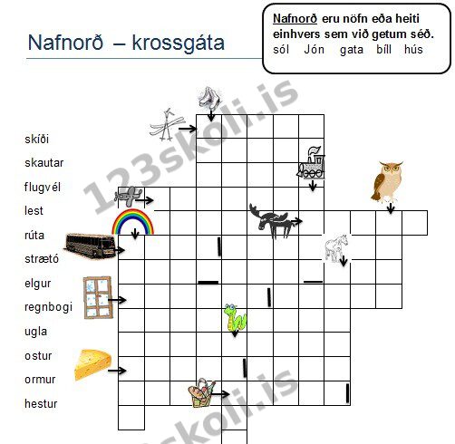 Forskoðunarmynd fyrir Nafnorð