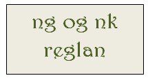 Forskoðunarmynd fyrir ng og nk orð