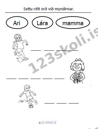 Forskoðunarmynd fyrir 4.  S – K – orðaverkefni