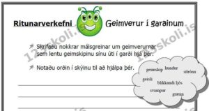 Forskoðunarmynd fyrir Geimverur í garðinum