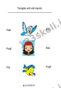 Forskoðunarmynd fyrir 6.  F – U – G – orðaverkefni