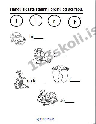 Forskoðunarmynd fyrir Síðasti stafur í orði  2