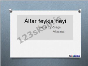 Forskoðunarmynd fyrir Álfar feykja heyi