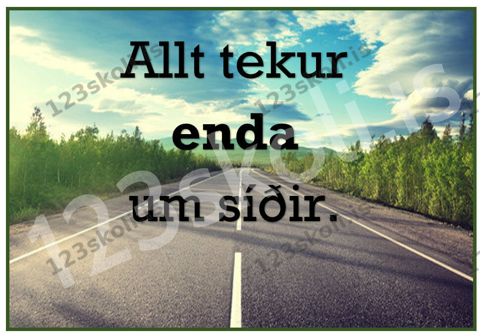 Forskoðunarmynd fyrir Allt tekur enda um síðir.