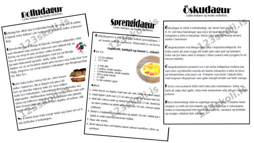 Forskoðunarmynd fyrir Allt um bolludag, sprengidag og öskudag