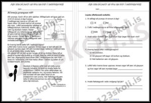 Forskoðunarmynd fyrir Allt um prump – Lesskilningur