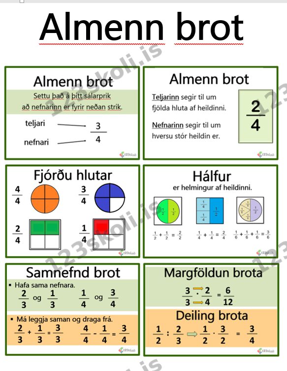 Forskoðunarmynd fyrir Almenn brot
