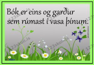 Forskoðunarmynd fyrir Bók er eins og garður . . .