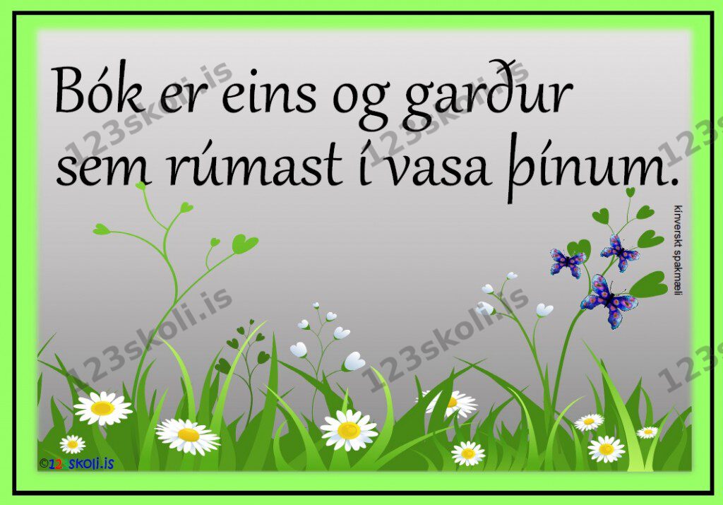 Forskoðunarmynd fyrir Bók er eins og garður . . .