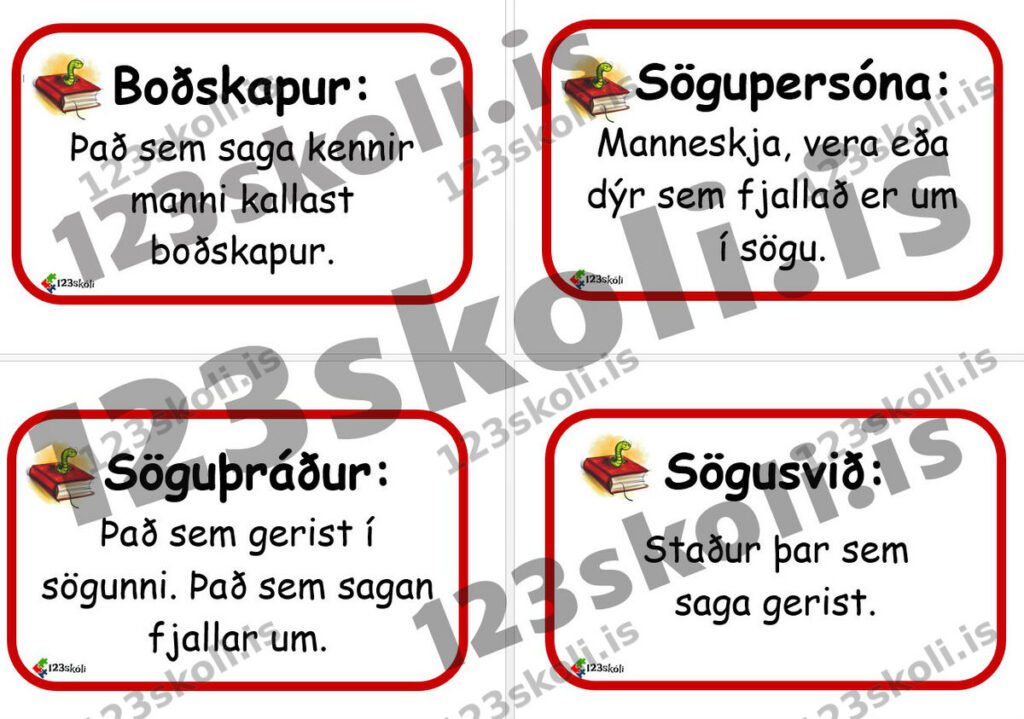 Forskoðunarmynd fyrir Bókmenntahugtök fyrir byrjendur