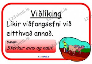 Forskoðunarmynd fyrir Bragfræði – Myndmál