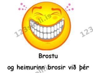Forskoðunarmynd fyrir Brostu og heimurinn brosir við þér