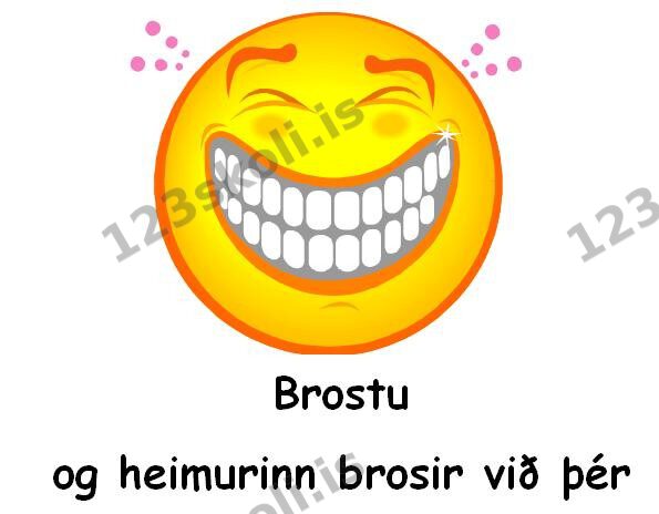 Forskoðunarmynd fyrir Brostu og heimurinn brosir við þér
