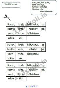 Forskoðunarmynd fyrir Buxur, vesti, brók og skó