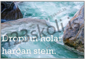 Forskoðunarmynd fyrir Dropinn holar harðan stein.