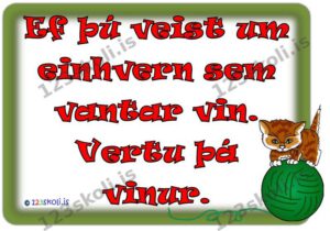 Forskoðunarmynd fyrir Ef þú veist um einhvern sem vantar vin, vertu þá vinur