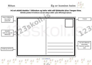 Forskoðunarmynd fyrir Ég er kominn heim – Ritun