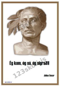 Forskoðunarmynd fyrir Ég kom … – Júlíus Sesar
