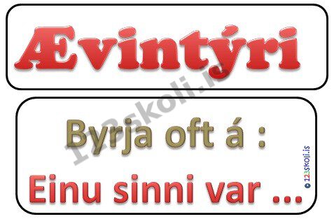 Forskoðunarmynd fyrir Einkenni ævintýra