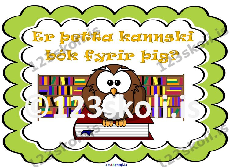 Forskoðunarmynd fyrir Er þetta bók fyrir þig?