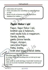 Forskoðunarmynd fyrir Fagur fiskur í sjó
