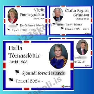 Forskoðunarmynd fyrir Forsetaspjöld – Forsetar Íslands 1944 –