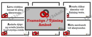 Forskoðunarmynd fyrir Framsögn og tjáning – Amboð