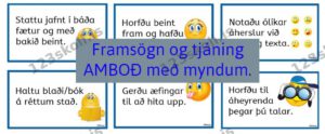 Forskoðunarmynd fyrir Framsögn og tjáning  – Amboð með myndum