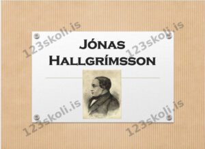 Forskoðunarmynd fyrir Fróðleikur um Jónas Hallgrímsson