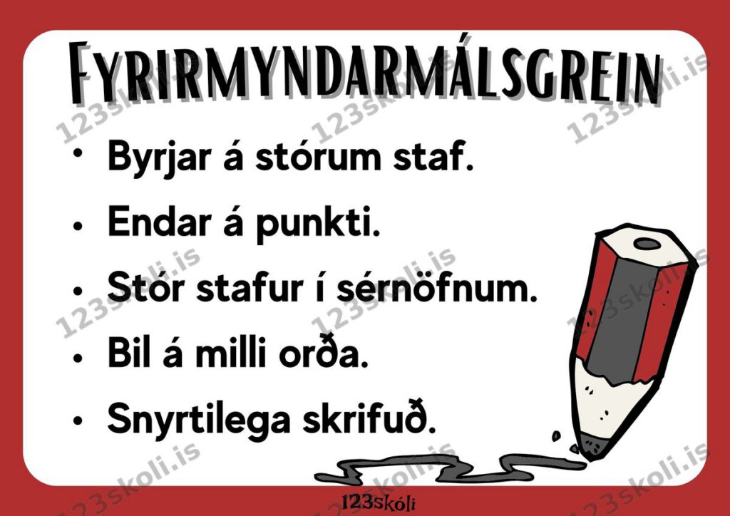 Forskoðunarmynd fyrir Fyrirmyndarmálsgrein – Amboð