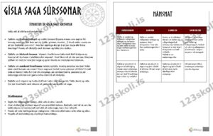 Forskoðunarmynd fyrir Gísla saga Súrssonar – Tímaritun