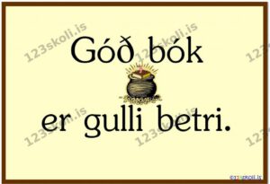 Forskoðunarmynd fyrir Góð bók er gulli betri.