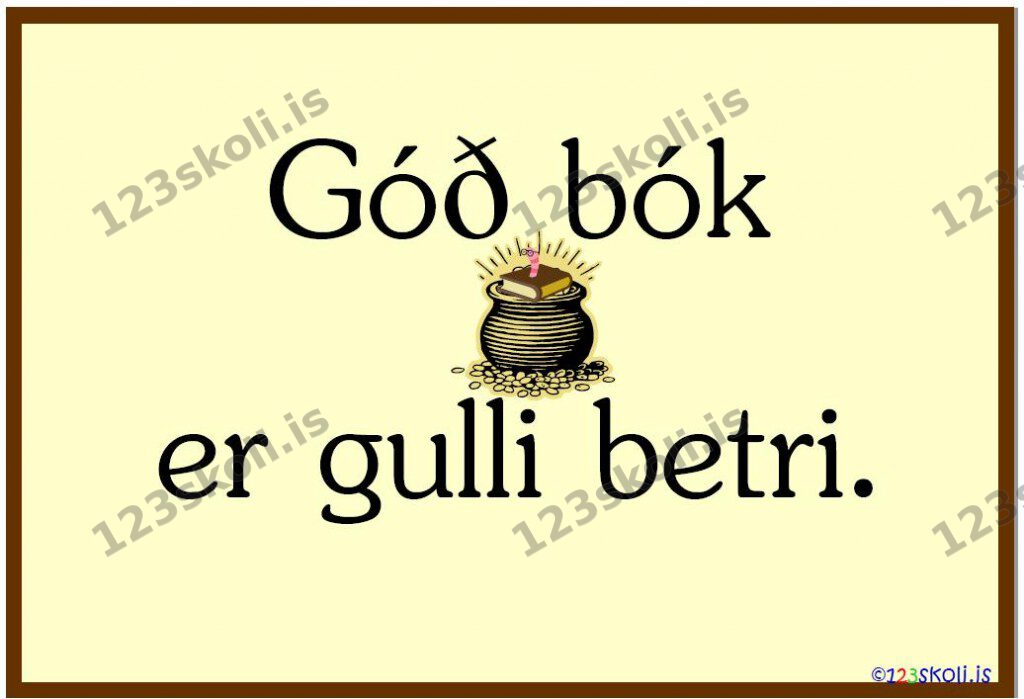 Forskoðunarmynd fyrir Góð bók er gulli betri.
