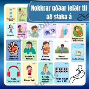 Forskoðunarmynd fyrir Góðar leiðir til að slaka á – Leifturspjöld
