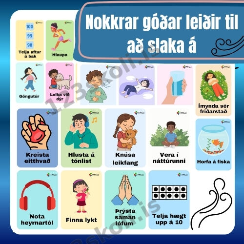 Forskoðunarmynd fyrir Góðar leiðir til að slaka á – Leifturspjöld