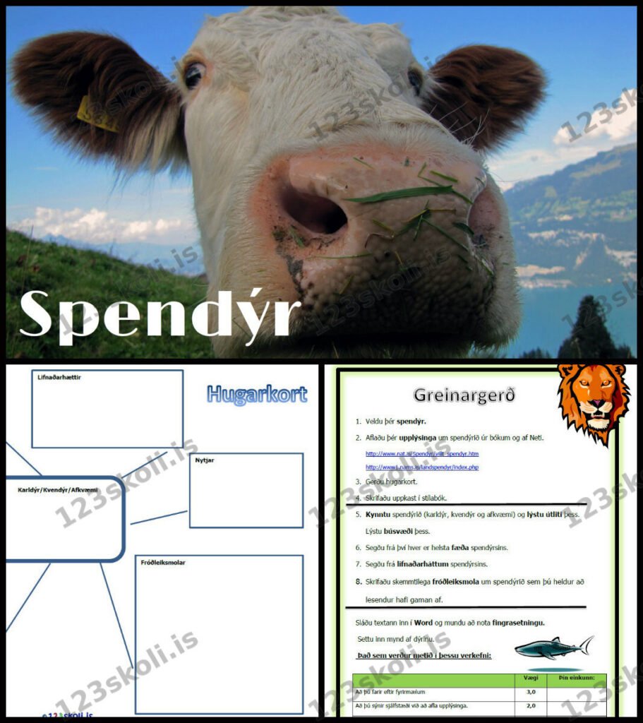 Forskoðunarmynd fyrir Spendýr