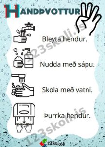 Forskoðunarmynd fyrir Handþvottur í 4 skrefum