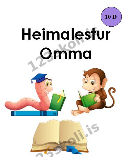Forskoðunarmynd fyrir Heimalestur Omma 10  ABDEF