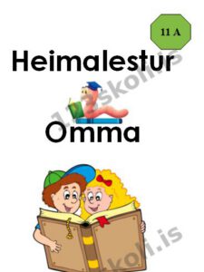 Forskoðunarmynd fyrir Heimalestur Omma 11   A B