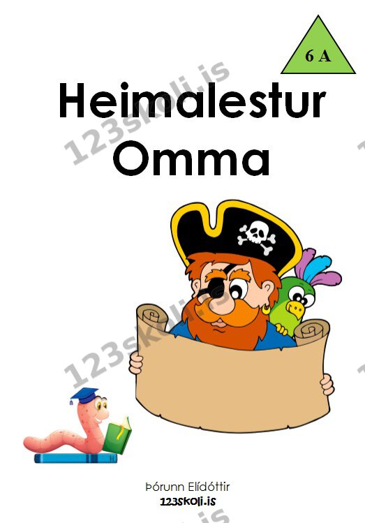 Forskoðunarmynd fyrir Heimalestur Omma 6   ABDEFGHI